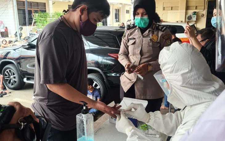 Rapid Test  di wilayah hukum DKI Jakarta atau Polda Metro Jaya. Kamis, 8/10/2020