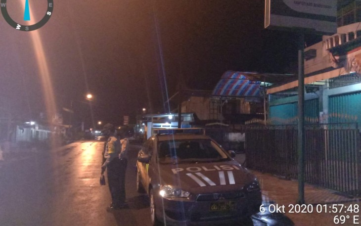 Polsek Padang Ulak Tanding Lakukan Patroli di Jalan Lintas Curup-PUT