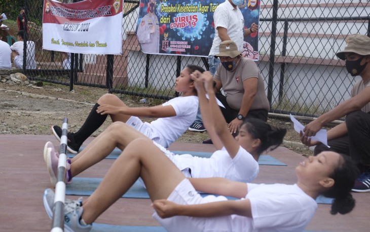 Tes Jasmani Casis Bintara Polri