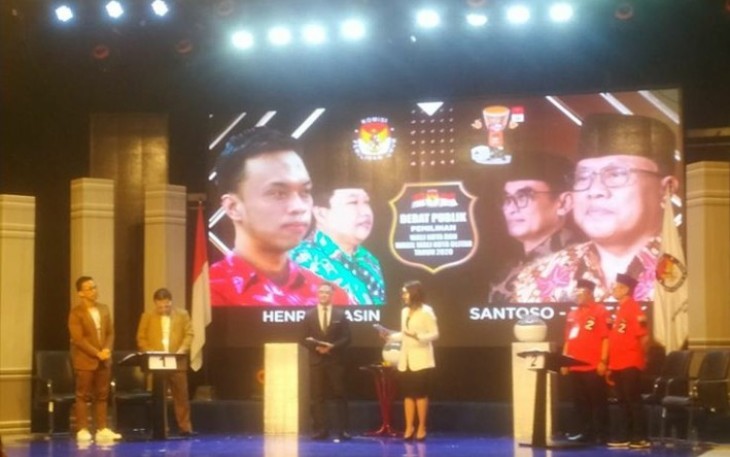 Prosesi Debat Publik Kedua Pilwali Kota Blitar Tahun 2020 (foto : Faisal NR / Klikwarta.com) 