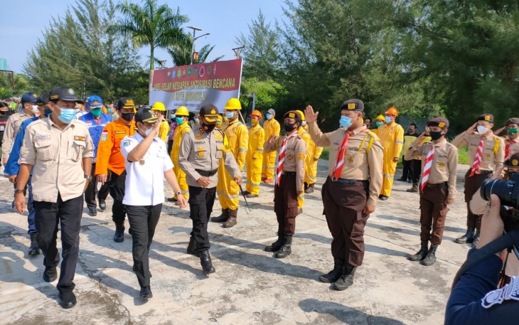  Polres Bengkulu Gelar Apel Kesiapsiagaan Bencana 