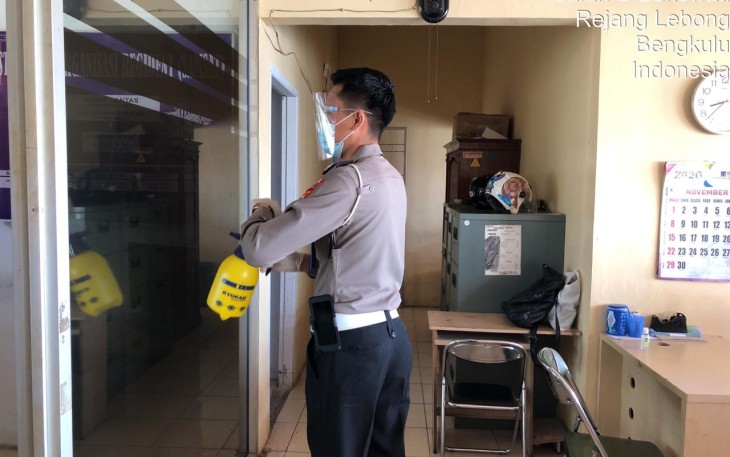 Lakukan Upaya Pencegahan Covid-19 Samsat Rejang Lebong Terapkan Prokes Secara Ketat