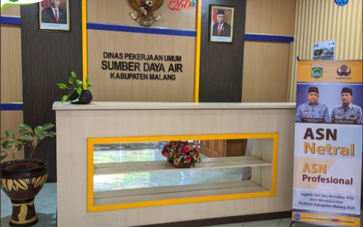 DPU SDA Kabupaten Malang Pasang Banner Netralitas ASN 