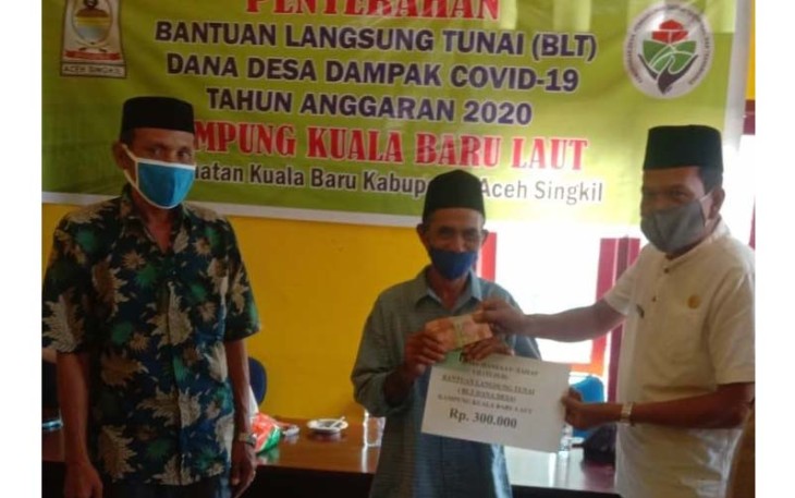 Pemdes Kuala Baru Laut Kembali Realisasikan BLT DD 2020