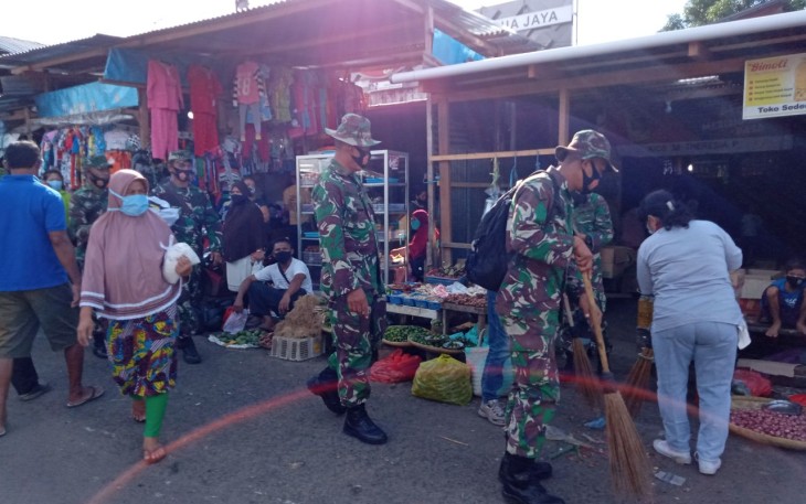Jelang Peringatan Hari Infanteri ke-72 Kodim 1310/Bitung Gelar Karya Bakti