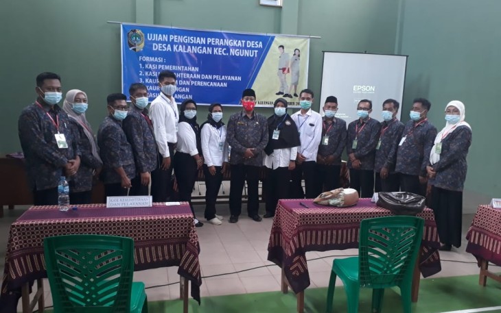 Desa Kalangan Adakan Ujian Seleksi Perangkat Dengan Terapkan Protokol Kesehatan 