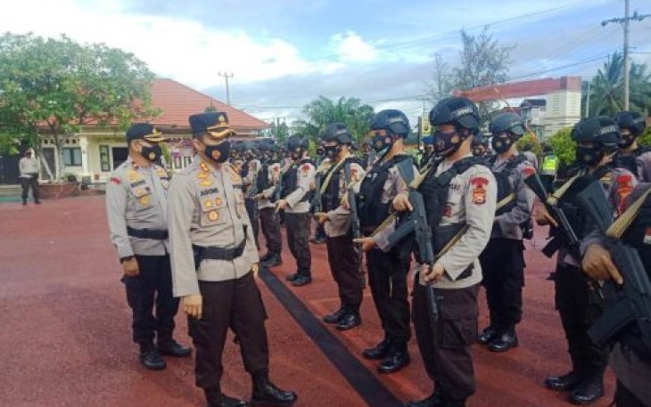 Polres Kaur Diback Up 92 Personil Brimob