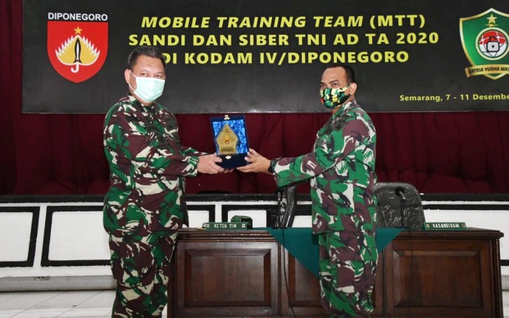 Kodam IV/Diponegoro Gelar Mobile Training Team (MTT) Sandi dan Siber TNI AD Tersebar di Balai Diponegoro
