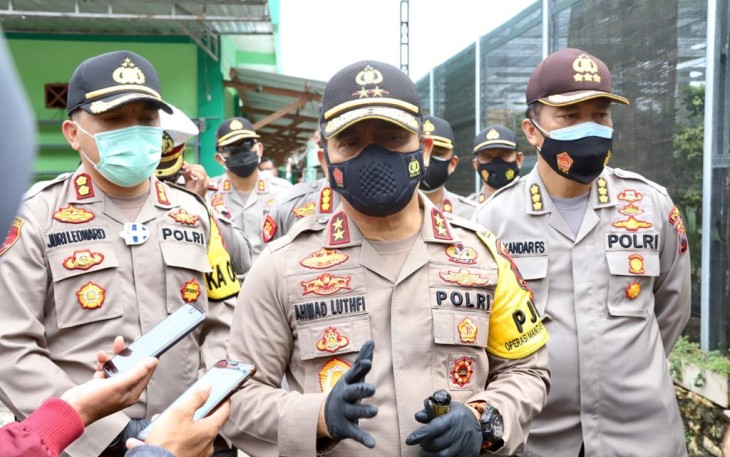 Kapolda Jateng laksanakan Asistensi Pengamanan Pilkada serentak se-Jawa Tengah di wilayah hukum Polres Grobogan. Rabu (9/12/2020).