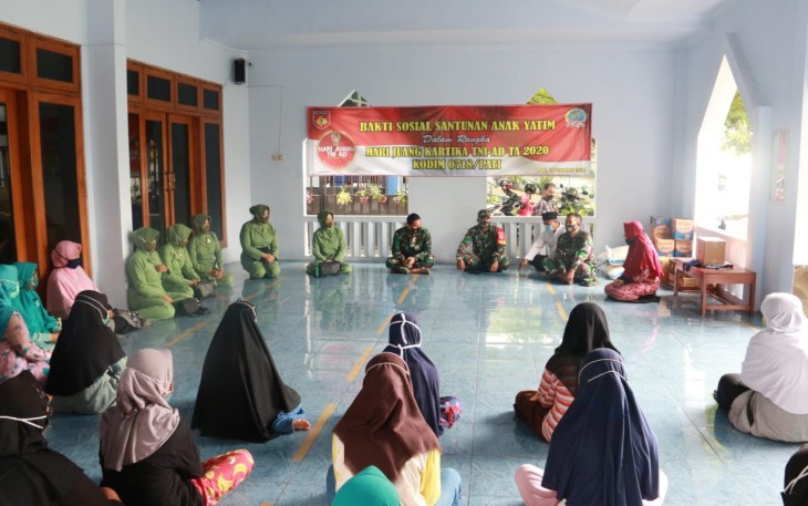 Kodim 0718/Pati Menyambangi Panti Asuhan Aisyiyah