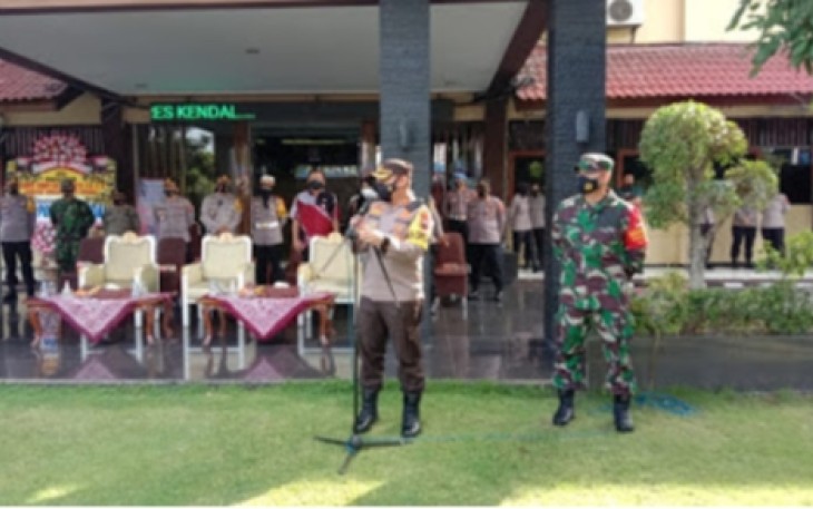 Dandim 0715/Kendal Letkol Inf Iman Widhiarto ST Menghadiri Kegiatan Simulasi Pemungutan dan Penghitungan Suara 