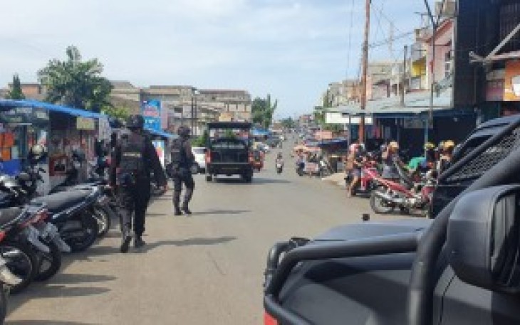 Satbrimob Polda Bengkulu Tingkatkan Patroli Cegah Kerumunan