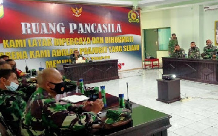 Dandim 1310/Bitung Pimpin Rapat Evaluasi dan Pembahasan Program Kerja