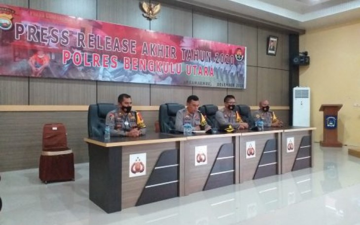 Selama Tahun 2020 Angka Kejahatan di Bengkulu Utara Menurun