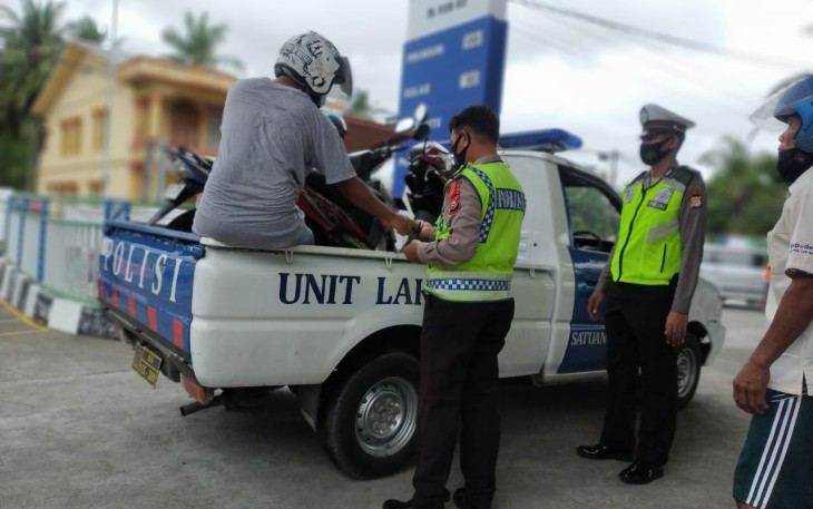 Sejumlah Motor Bertangki Besar Diamankan Polisi Dari Lokasi APMS