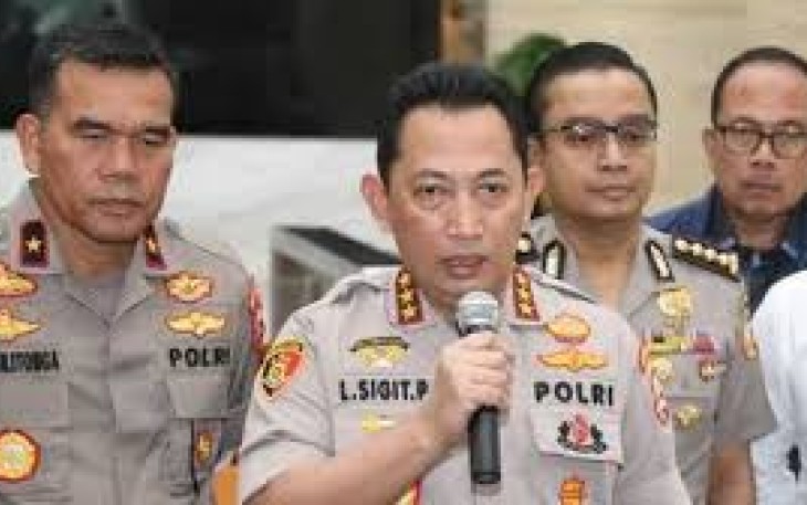Kepala Badan Reserse Kriminal (Bareskrim) Polri Komjen Pol Listyo Sigit Prabowo  saat memberikan keterangan kepada media