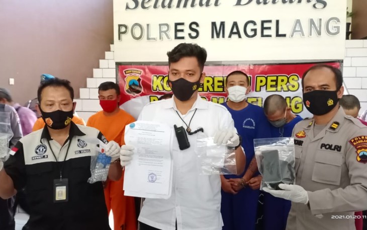 Polres Magelang Ungkap 3 Kasus Penyalahgunaan Narkoba Jenis Psikotropika dan Sabu