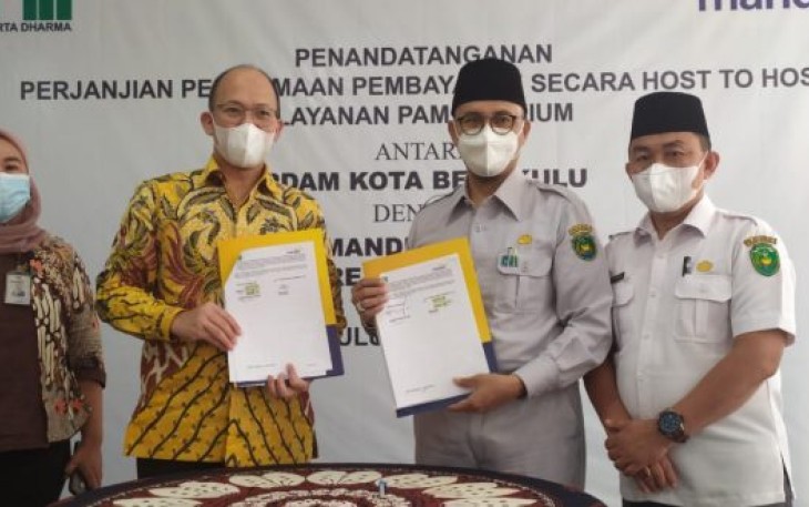PDAM Kota Bengkulu Jalin MoU Dengan Bank Mandiri