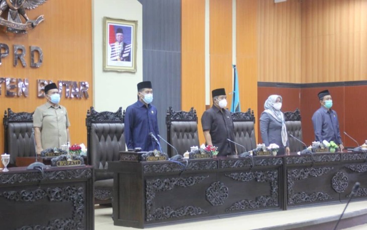 Pimpinan DPRD Kabupaten Blitar Pimpin Rapat Paripurna 