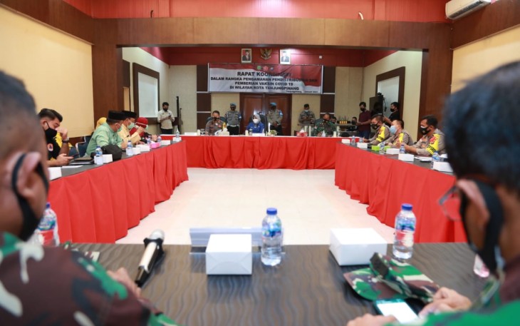 Rapat Koordinasi Pendistribusian Vaksin Covid-19 di Rupatama Antan Seludang 