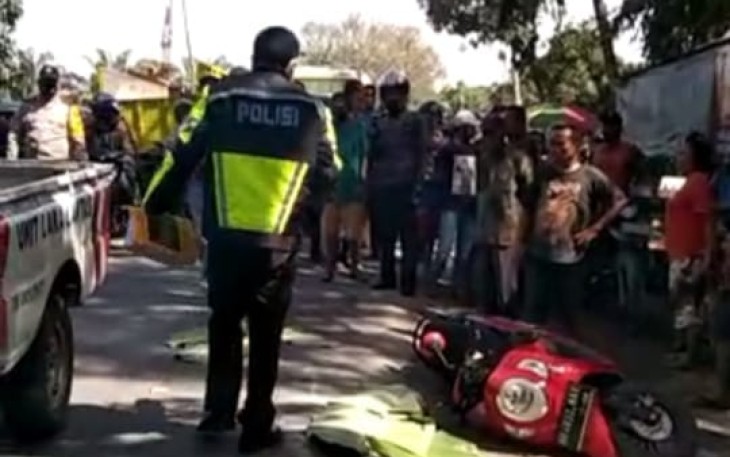 Korban Tabrak Lari Tewas Ditempat 