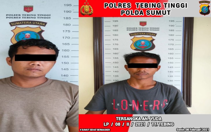 Polsek Tebing Tinggi Tangkap Dua Tersangka Curanmor