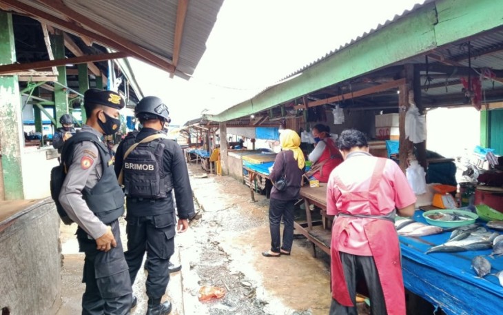 Satgas Aman Nusa II Polda Bengkulu Beri Imbauan Prokes 