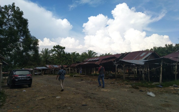 Parkir Pasar Sabtu Desa Cahaya Negeri Kecamatan Sukaraja