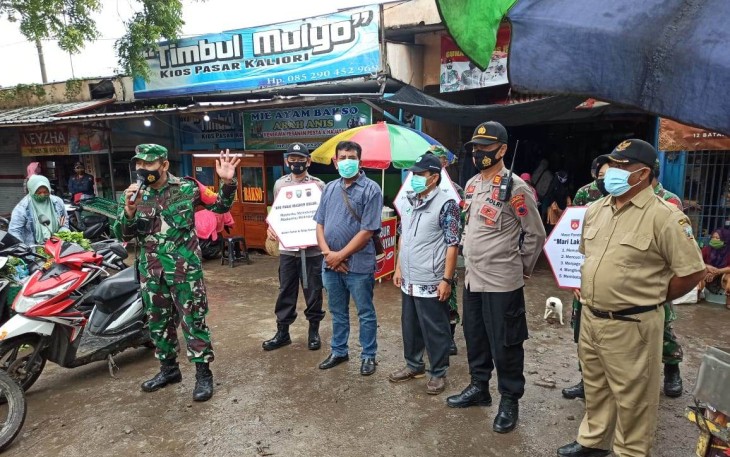 Bersama sosialisasikan prokes di wilayah Kaliori