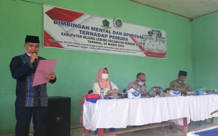 Kasat Binmas Polres Rejang Lebong  AKP Suandi Sampaikan Materi Harkamtibmas