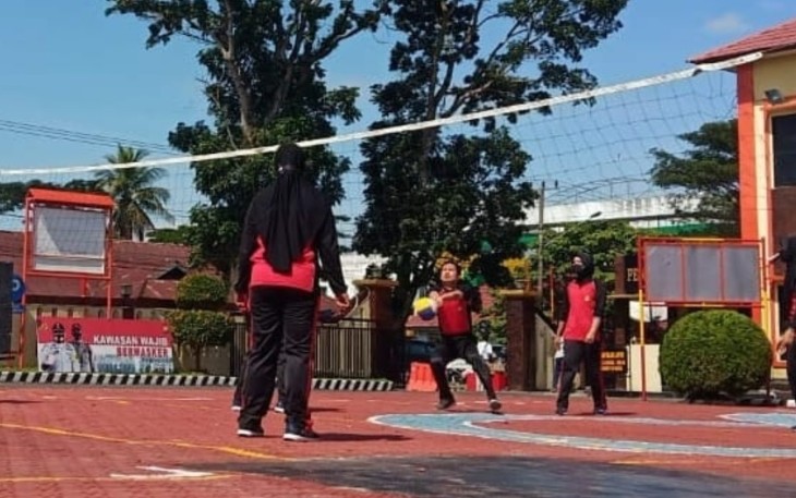 Polres Rejang Lebong Rutin Olahraga Bersama