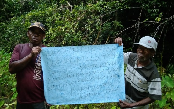 Marga Jitmau dan Marga Ijie Minta Ganti Rugi Kali Bomasu Yang Rusak