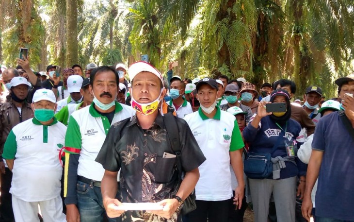 824 Anggota HKTI Kabupaten Seluma Duduki Lahan PT Agri Andalas Untuk Menuntut Kembali Haknya