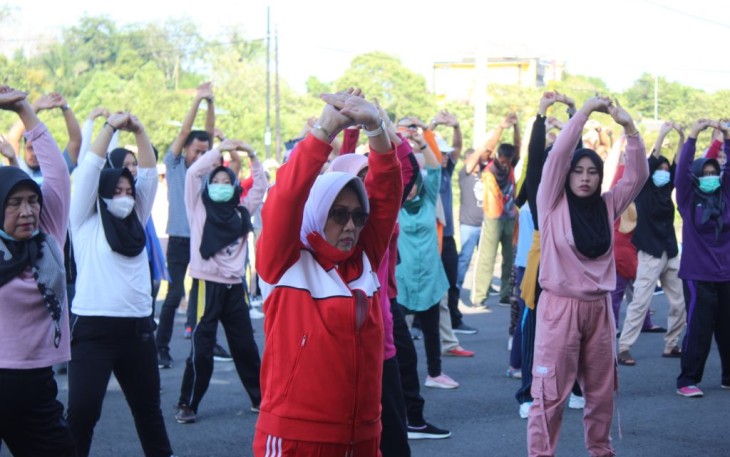 DPRD Bengkulu Tengah Gelar Senam Bersama
