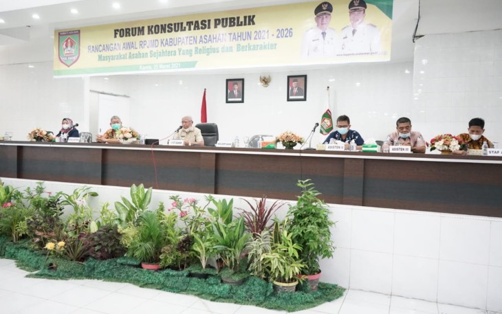 Bupati Asahan Buka Forum Konsultasi Publik Rancangan Awal RPJMD Kabupaten Asahan Tahun 2021-2026