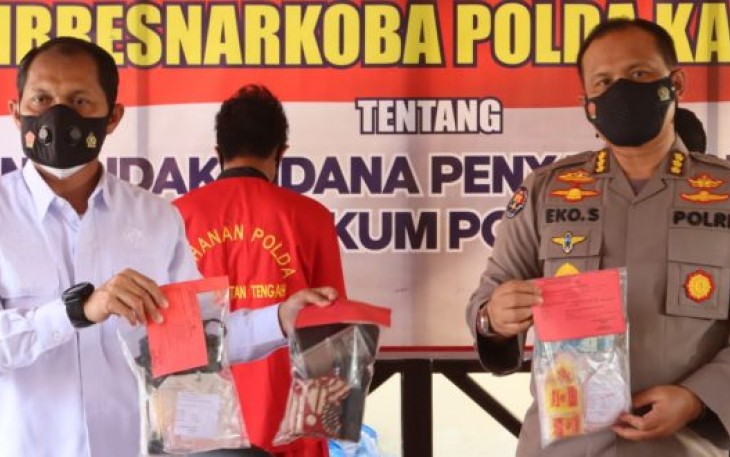 Polda Kalteng Tangkap Dua Kurir Sabu