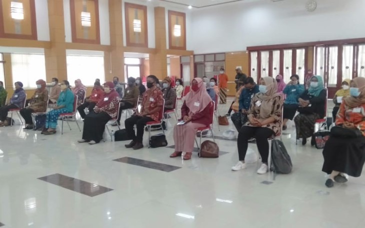 Satgas PPA Kota Blitar Diberikan Pembekalan dalam Workshop KHA di Balaikota Koesoemo Wicitra Senin, 5 April 2021. (foto : Faisal NR / Klikwarta.com) 