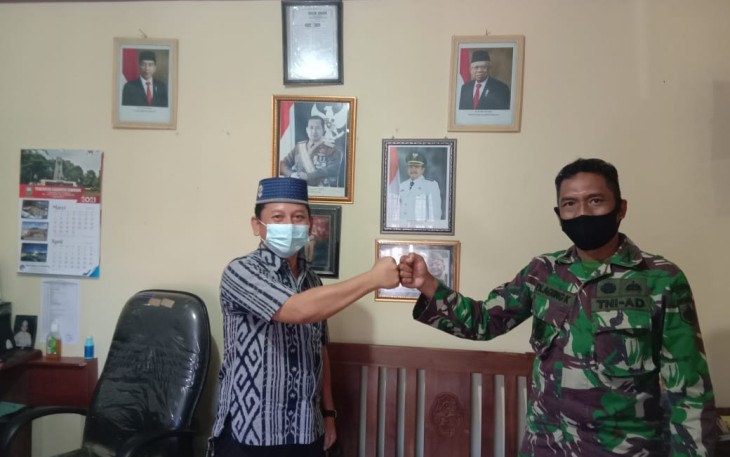 Komandan Rayon Militer 04 Bringin. Jumat 16 April 2021 lalu, Kapten FX.  Agung Kartika Danramil 04 Bringin  lakukan koordinasi dan silaturahmi dengan kades di kecamatan  Bancak selasa 20 April 2021.