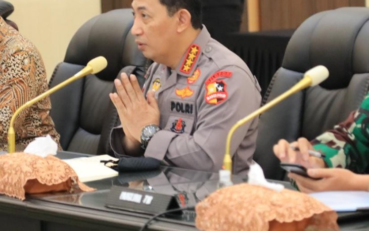 Kapolri Jenderal Listyo Sigit Prabowo pimpin Rapat Koordinasi (Rakor) lintas sektoral kesiapan menghadapi Idul Fitri 1442 Hijriah atau 2021