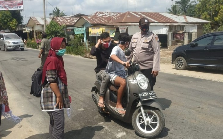 Operasi Yustisi di Desa Marjanji Dipimpin Kapolsek Sipispis