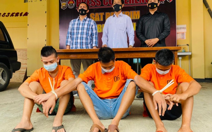 Tiga Terduga Pelaku Diamankan  