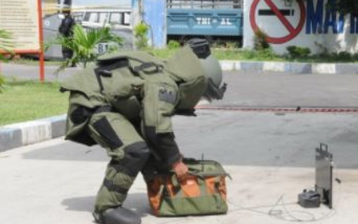 Gegana Polda Bali Laksanakan Simulasi TPTKP Bom