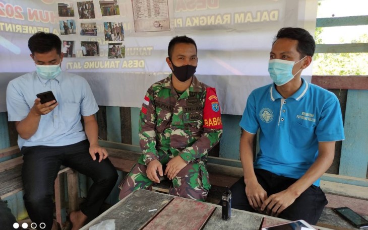 sialisasi 3M Babinsa Desa Kampung Jati Anjangsana Ke Rumah Warga