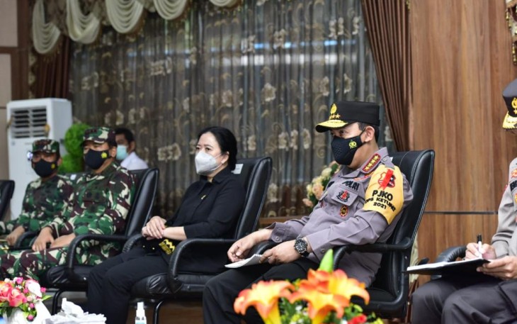 Kapolri Tinjau Pos Penyekatan Merak-Bakauheni 