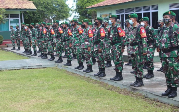 Dandim 1203/Ktp Puji Sinergitas Dan keseriusan Babinsa Jajaran Kodim 1203/Ktp Dalam Mensukseskan PPKM Mikro Di Wilayah