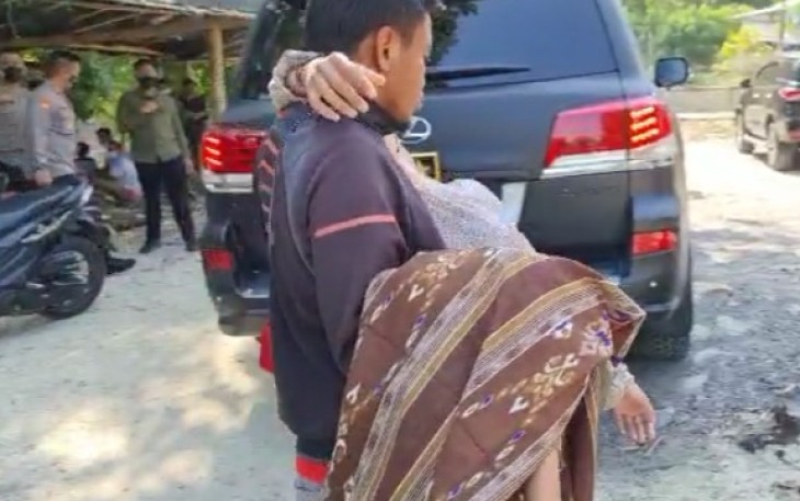 Salah satu korban dari 6 orang yang ditemukan dalam peristiwa Kapal terbalik di kedung ombo Boyolali Sabtu 16/5/2021