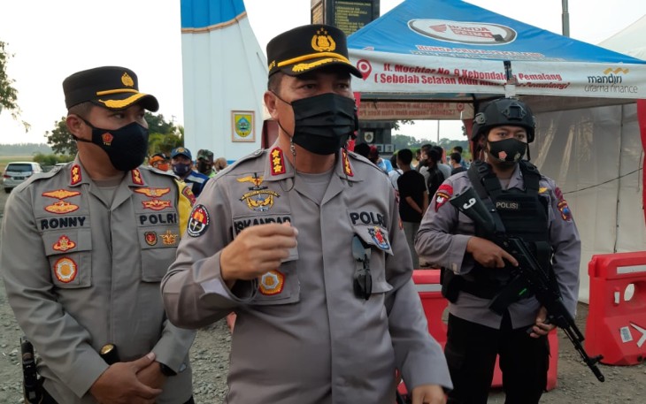 Kabid Humas Polda Jateng, Kombes Pol. Iskandar saat memberikan keterangan kepada media terkait balon udara yang meledak di Klaten.