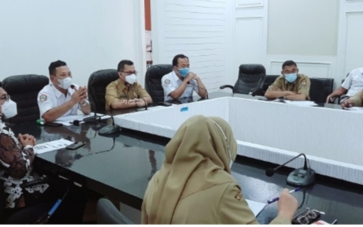 BPJS Kesehatan Cabang Ungaran mengadakan Rapat Optimalisasi Pelayanan Kesehatan Pada Peserta JKN-KIS di Kabupaten Kendal, Senin (10/5/2021) bertempat di Ruang Ngesti Widhi Kabupaten Kendal