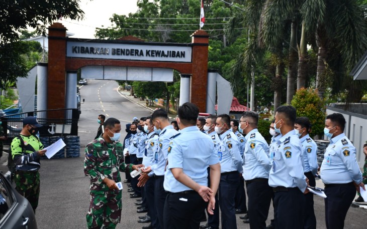 Lantamal IV Gelar Kegiatan Peningkatan Disiplin Petugas Kemasyarakatan Kanwil Kum dan Ham Kepri