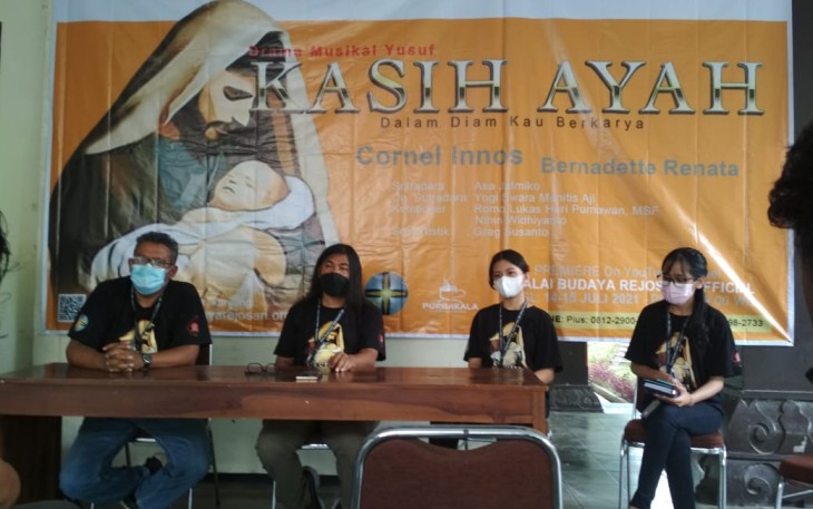 Acara jumpa pers penggarapan karya Drama Musikalisasi Yusuf Kasih Ayah